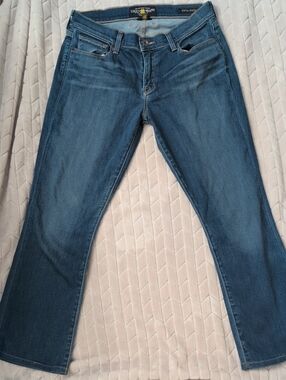 Lucky Brand Medium Blue Jeans Size Sofia Boot 10/30 Regular